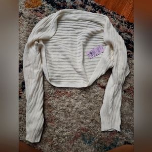 Wild fable size small knit shawl creamy white